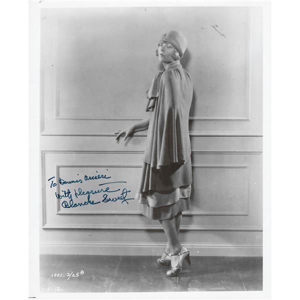 Silent film star Blanche Sweet signed photo