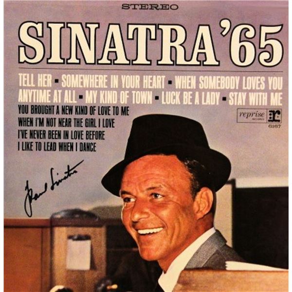 Frank Sinatra signed "Sinatra '65: The Singer Today" album