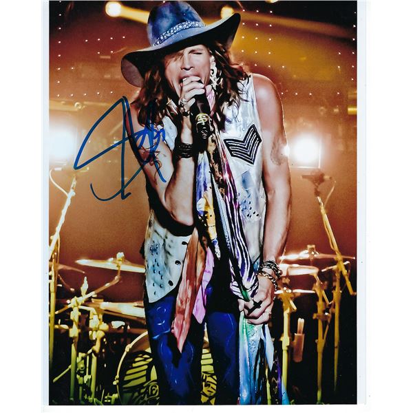 Stephen Tyler signed Aerosmith photo