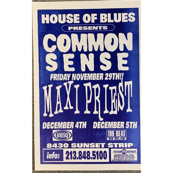 Common Sense Maxi Priest promo poster