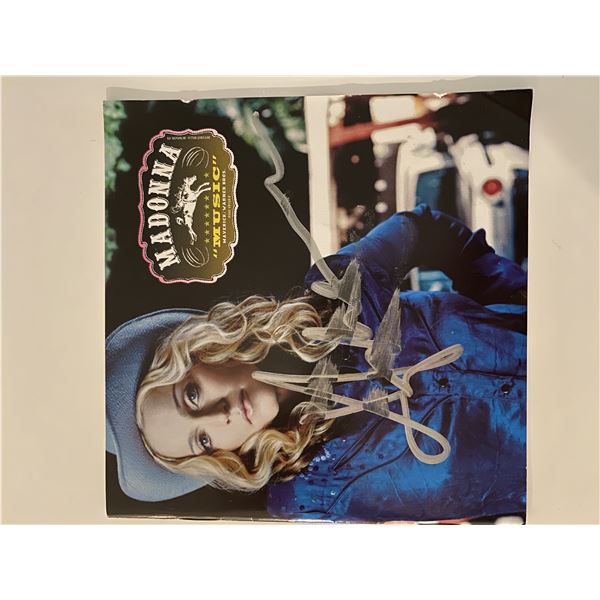 Madonna Music signed CD album insert