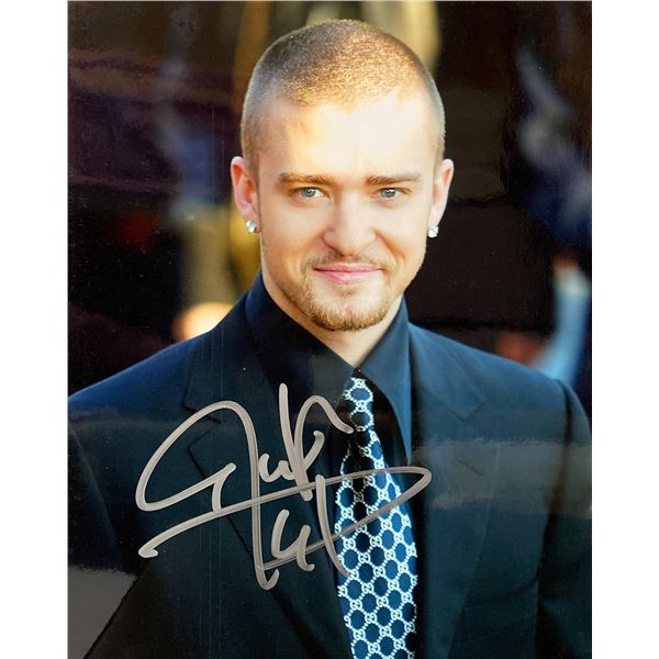 Justin Timberlake signed photo