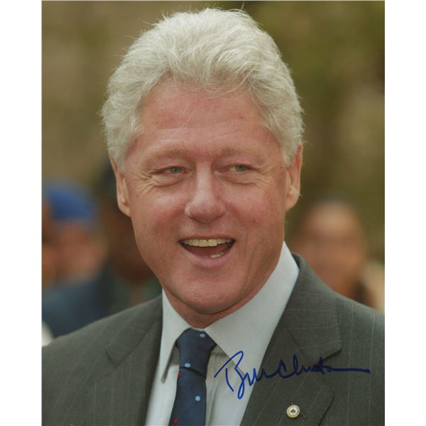 President Bill Clinton signed photo