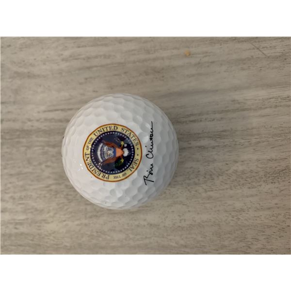 Bill Clinton facsimile signed Presidential golf ball