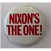 Image 1 : Richard Nixon Campaign Pin - "Nixon's The One!"