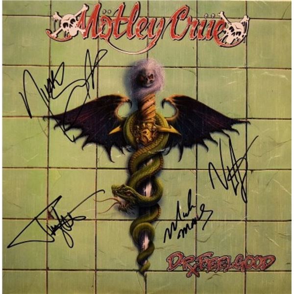 Motley Crue signed Dr. Feelgood album