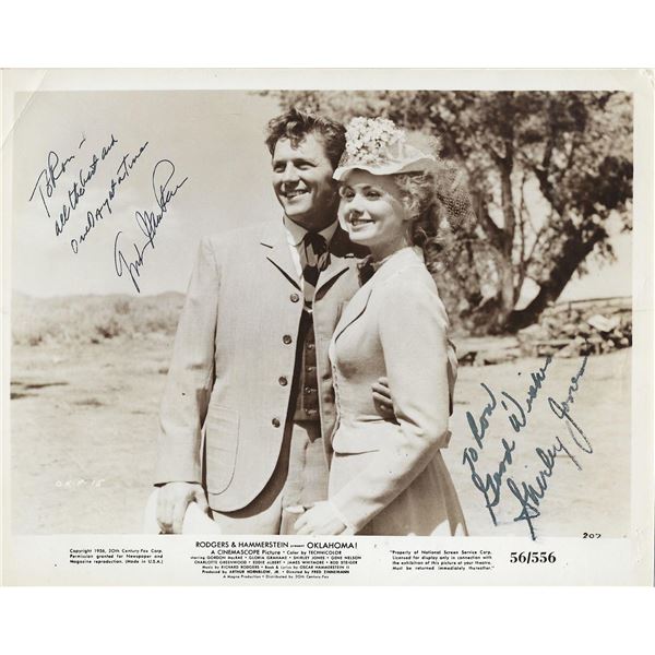 Oklahoma! Gordon MacRae and Shirley Jones signed movie photo