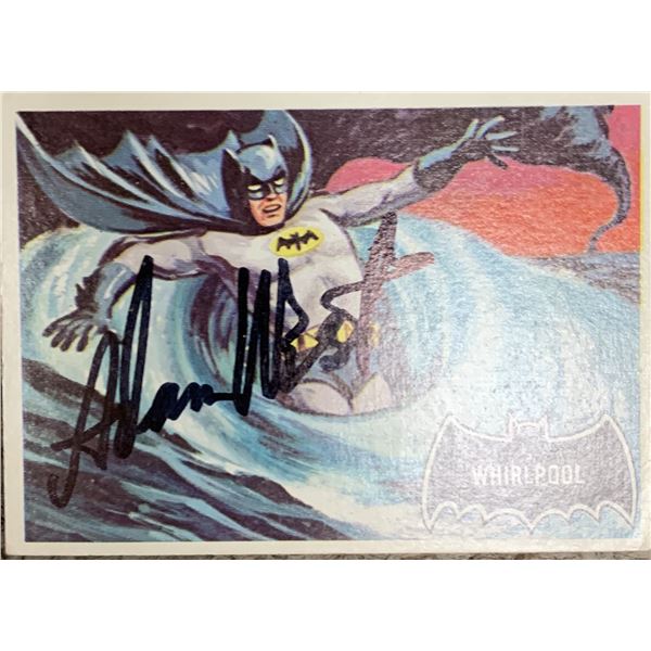 Adam West 1964 Batman signed trading card
