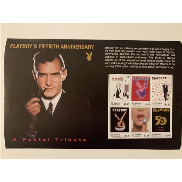 Playboy 50th Anniversary Commemerative Stamp set