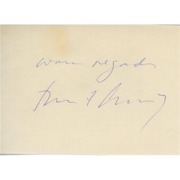President John F. Kennedy signature cut