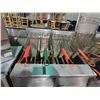 Image 2 : PITCO SGH-50 STAINLESS STEEL COMMERCIAL GAS 4 BAY FRYER WITH 14 FRYING BASKETS