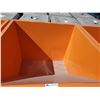 Image 2 : GREATBEAR ORANGE METAL INDUSTRIAL FORKLIFT DUMP BIN W43" X L43" X H37"