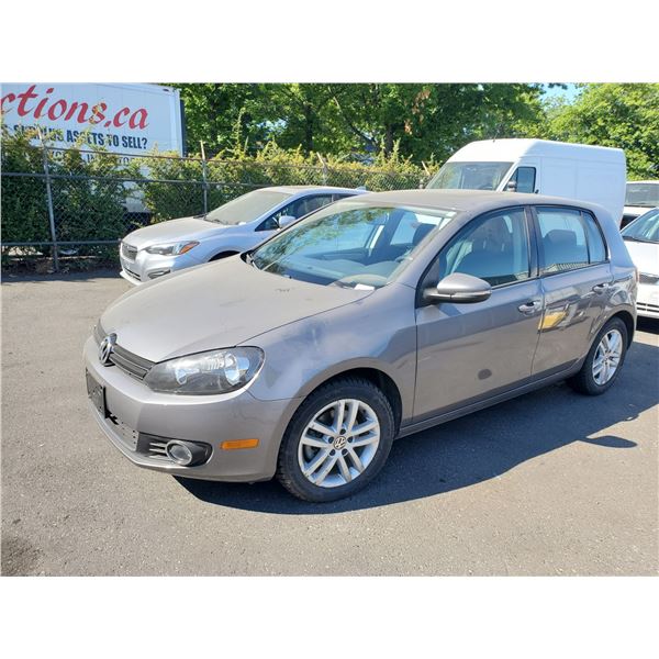 2011 VOLKSWAGEN GOLF 2.5, 4DR HB, GREY, VIN # WVWDA9AJ0BW025684,