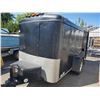 Image 2 : 1997 INTERSTATE SINGLE AXLE CARGO TRAILER, BLACK, VIN # 4RACS0814VN001213,