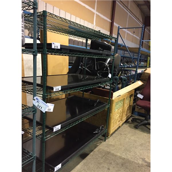 5 TIER GREEN EPOXY COATED METRO STYLE RACK W60