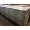 Image 2 : RED STEELMAN 10 DRAWER 2 DOOR WORK BENCH H36" X W88" X D26" WITH ANTI-SLIP LINING