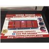 Image 2 : RED STEELMAN 15 DRAWER WORK BENCH H36" X W113" X D29" WITH ANTI-SLIP LINING