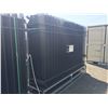Image 2 : BLACK GALVANIZED STEEL 49PC GARDEN/PUBLIC SPACE FENCING SYSTEM 10'L X 7'H WITH 24 FENCES AND 25