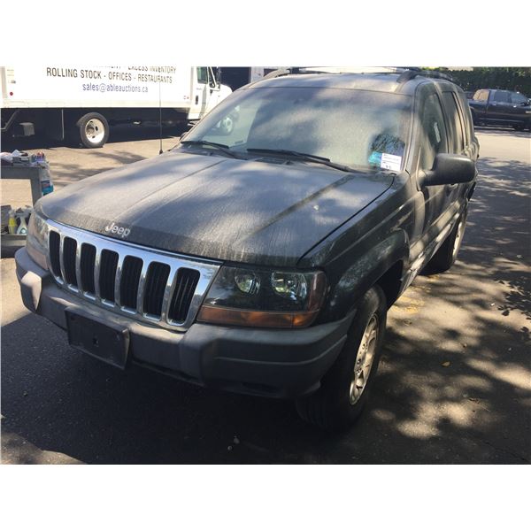 1999 JEEP GRAND CHEROKEE LAREDO, 4DR SUV, BLACK, VIN # 1J4GW58S4XC560008,