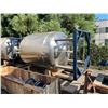 Image 2 : LARGE STAINLESS STEEL COMMERCIAL DOUBLE WALLED BREWERY TANK H12' X W7' WITH METAL BASE