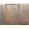 Image 2 : RUSTIC DARK WOOD COLOURED TABLE TOP 30" X 54" WITH BLACK METAL X-SHAPE BASE