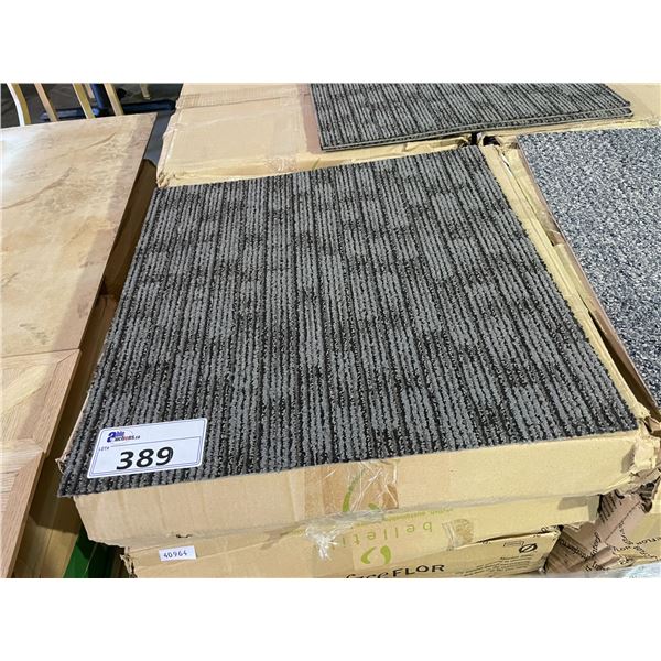 PALLET OF 1,076.4 SQ. FT TOTAL ASSORTED 2 TONE GREY COMMERCIAL CARPET FLOOR TILES