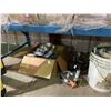 Image 2 : SHELF OF ASSORTED ROPE, STRAPS, RATCHETS AND HAND CRANKS