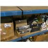 Image 2 : SHELF LOT OF CAULKING SEALANT TUBES, FOAM GASKET, FILLING SUPPLIES, SMALL SHOP VACUUM AND TOOL BOX
