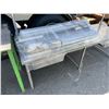 Image 2 : INDUSTRIAL STAINLESS STEEL 2 DRAWER WORK TABLE WITH WAREHOUSE TUBE LIGHTING AND HOUSINGS