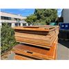 Image 2 : LARGE PALLET OF ASSORTED SIZE FINISHED TONGUE AND GROOVE SHEETS *MUST TAKE ALL*