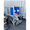 Image 1 : ALUMINUM LIQUID STORAGE TANK STAND WITH 2 - 200L LIQUID STORAGE BARRELS W60" X D94" X H68"