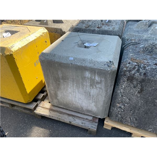 850KG CONCRETE ANCHOR BLOCK 2.5' X 2.5'