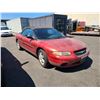 Image 2 : 2000 CHRYSLER SEBRING, 2DR CONVERTIBLE COUPE, RED, VIN # 3C3EL45H9YT265781,
