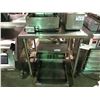 Image 2 : METAL-TECH STAINLESS STEEL COMMERCIAL MOBILE PREPARATION TABLE 34"W X 30"D X 36"H WITH BACK SPLASH