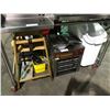 Image 1 : THERMODYNE STAINLESS STEEL COMMERCIAL FOOD WARMER, WHITE MOBILE FLOUR BIN, WOODEN HIGH CHAIR &