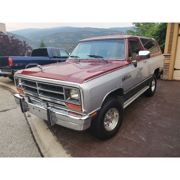 1989 DODGE RAM CHARGER 4X4