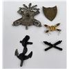 Image 4 : Group of Navy Hat Badges Artillery