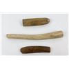 Image 2 : Lot of 3 Ancient Indian Bone Artifacts