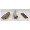 Image 3 : Lot of 3 Ancient Indian Bone Artifacts