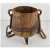 Image 2 : African Whimsy Wood Hanging Tripod Jar