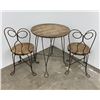 Image 2 : Antique Child Size Ice Cream Table Chairs