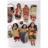 Image 2 : Lot of 10 Native American Indian Skookum Dolls