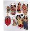 Image 3 : Lot of 10 Native American Indian Skookum Dolls