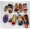 Image 4 : Lot of 10 Native American Indian Skookum Dolls