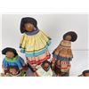 Image 3 : Lot of 9 Seminole Native American Indian Dolls