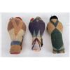 Image 2 : Lot of 3 Native American Indian Skookum Dolls