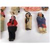 Image 2 : Lot of 10 Native American Indian Skookum Dolls