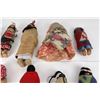 Image 8 : Lot of 10 Native American Indian Skookum Dolls