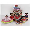 Image 1 : Lot of 9 Seminole Native American Indian Dolls