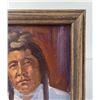 Image 4 : Oil on Board Montana Indian Chief Painting